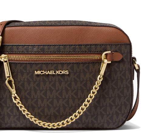 jet set large logo crossbody bag michael kors|jet set large saffiano.